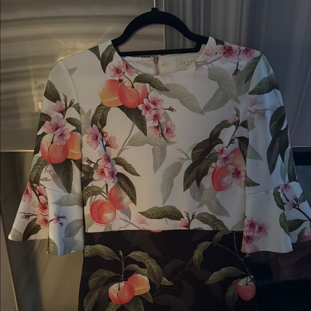 Floral Ruffle Sleeve Top